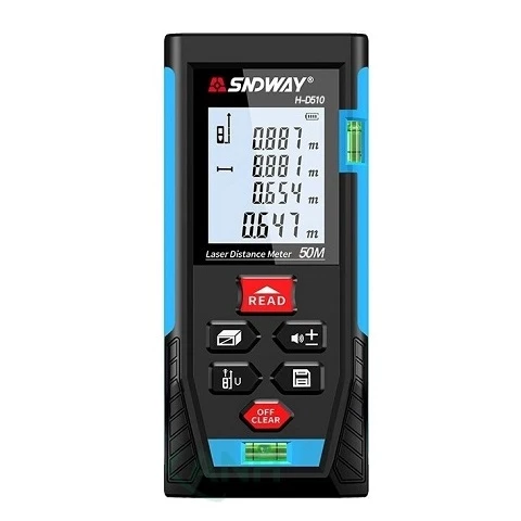 Máy Đo Khoảng Cách Laser SNDWAY H-D510 Đo xa 50m bằng tia laser đỏ